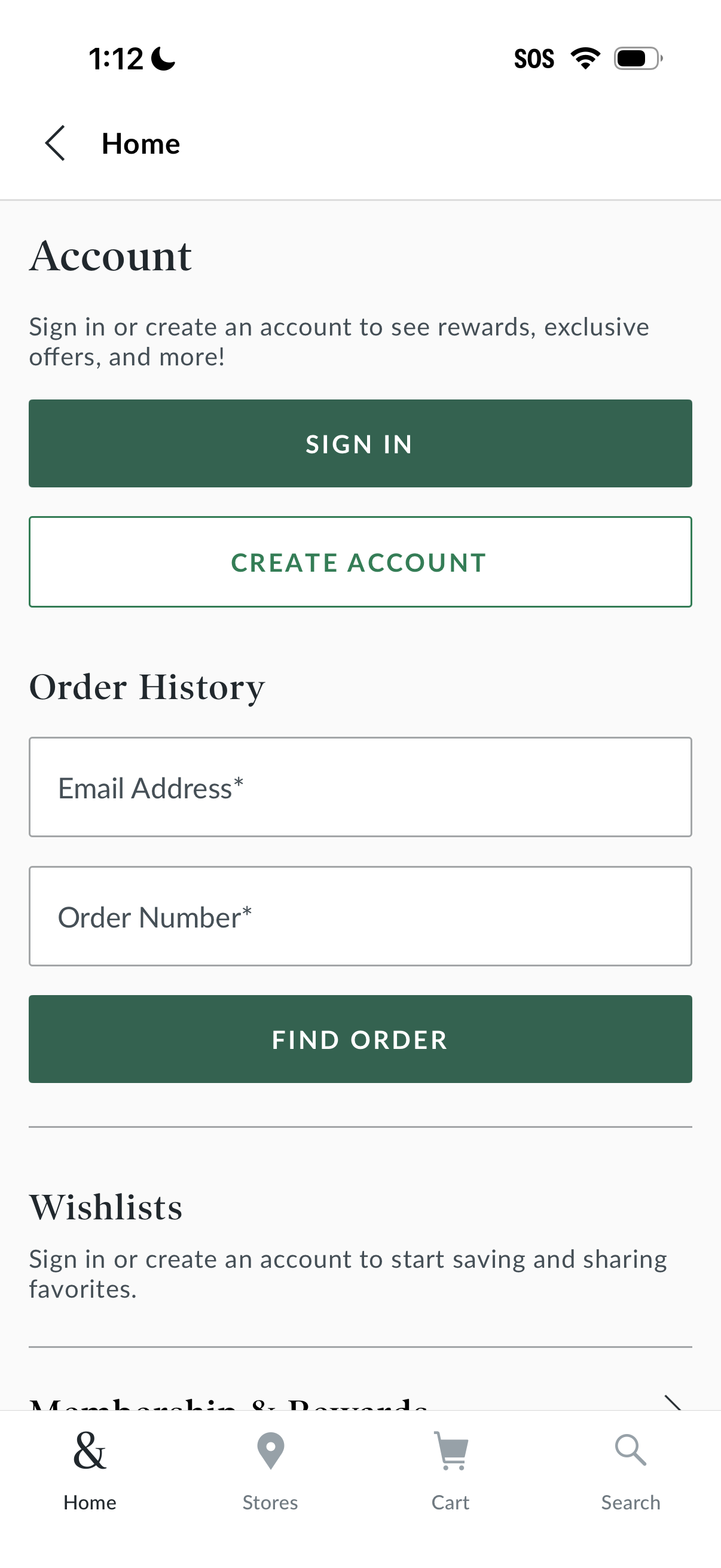 barnes signup screenshot